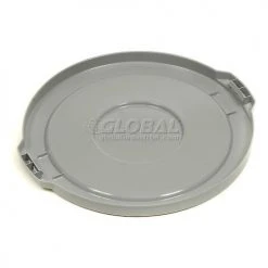 Global Industrial™ Plastic Trash Can Lid - 10 Gallon Gray -Cheap Trash & Recycling Store 240457GY 02