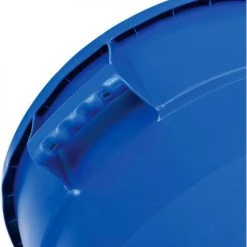 Global Industrial™ Plastic Trash Can - 32 Gallon Blue -Cheap Trash & Recycling Store 240460BL 09