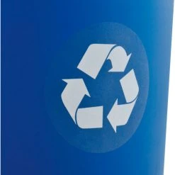 Global Industrial™ Plastic Trash Can - 32 Gallon Blue -Cheap Trash & Recycling Store 240460BL 11