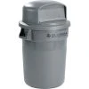 Global Industrial™ Plastic Trash Can with Dome Lid - 32 Gallon Gray