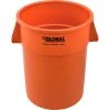Global Industrial™ Plastic Trash Can - 55 Gallon Orange