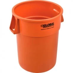 Global Industrial Plastic Trash Can - 55 Gallon Orange 19 Global Industrial Plastic Trash Can - 55 Gallon Orange -Cheap Trash & Recycling Store 240464OR 03