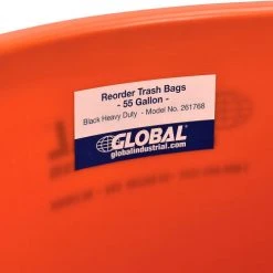 Global Industrial Plastic Trash Can - 55 Gallon Orange 21 Global Industrial Plastic Trash Can - 55 Gallon Orange -Cheap Trash & Recycling Store 240464OR 05