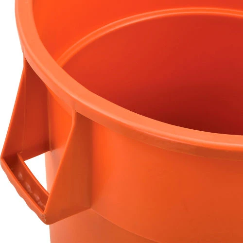 Global Industrial Plastic Trash Can - 55 Gallon Orange 8 Global Industrial Plastic Trash Can - 55 Gallon Orange - Image 8
