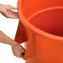Global Industrial Plastic Trash Can - 55 Gallon Orange 24 Global Industrial Plastic Trash Can - 55 Gallon Orange -Cheap Trash & Recycling Store 240464OR 08