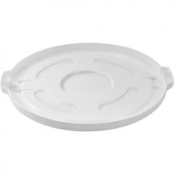 Global Industrial™ Plastic Trash Can Lid - 55 Gallon White -Cheap Trash & Recycling Store 240465WH 05