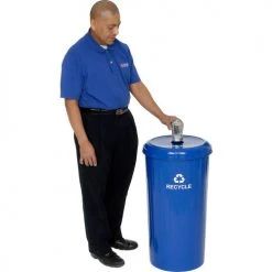 Witt Industries Recycling Can, 20 Gallon, Blue 14 Witt Industries Recycling Can, 20 Gallon, Blue -Cheap Trash & Recycling Store 240617 04
