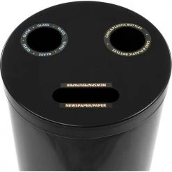 Witt Industries Recycling Can, 34.5 Gallon, Black -Cheap Trash & Recycling Store 240619BK 06