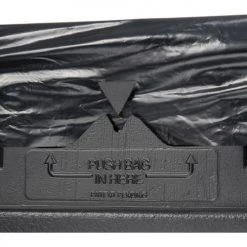 Commercial Zone PolyTec™ Open Top Hex Waste Container, Black, 50-Gallon -Cheap Trash & Recycling Store 240641BK 05