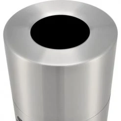 Global Industrial™ Aluminum Round Open Top Recycling Can, 35 Gallon, Satin Clear -Cheap Trash & Recycling Store 240718R 04