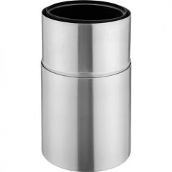 Global Industrial™ Aluminum Round Open Top Trash Can, 35 Gallon, Satin Clear -Cheap Trash & Recycling Store 240718 06