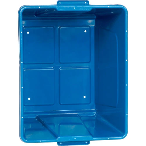 Global Industrial Curbside Recycling Bin, 14 Gallon, Blue 3 Global Industrial Curbside Recycling Bin, 14 Gallon, Blue - Image 3