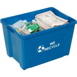 Global Industrial™ Curbside Recycling Bin, 18 Gallon, Blue -Cheap Trash & Recycling Store 240772 06