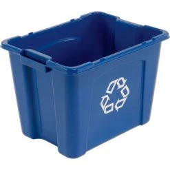 Rubbermaid® Recycling Bin, 14 Gallon, Blue