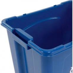 Rubbermaid® Recycling Bin, 14 Gallon, Blue -Cheap Trash & Recycling Store 240856BL 02