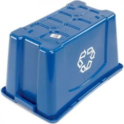Rubbermaid® Recycling Bin, 18 Gallon, Blue -Cheap Trash & Recycling Store 240857BL 05