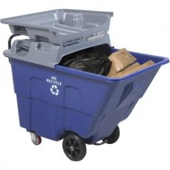 Global Industrial™ Gray Lid for Blue Recycling 1/2 Cubic Yard Tilt Truck -Cheap Trash & Recycling Store 240924 21
