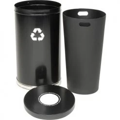 Witt Industries Recycling Can, 32 Gallon, Black -Cheap Trash & Recycling Store 241066BK 03