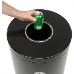 Witt Industries Recycling Can, 32 Gallon, Black -Cheap Trash & Recycling Store 241066BK 05