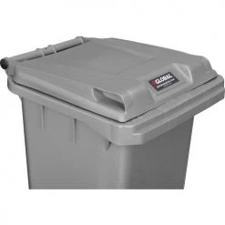 Global Industrial™ Mobile Trash Container with Lid, 32 Gallon Gray -Cheap Trash & Recycling Store 241077GY 10