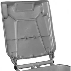 Global Industrial™ Mobile Trash Container with Lid, 32 Gallon Gray -Cheap Trash & Recycling Store 241077GY 11
