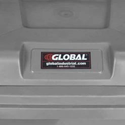 Global Industrial™ Mobile Trash Container with Lid, 32 Gallon Gray -Cheap Trash & Recycling Store 241077GY 12