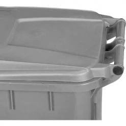 Global Industrial™ Mobile Trash Container with Lid, 32 Gallon Gray -Cheap Trash & Recycling Store 241077GY 15
