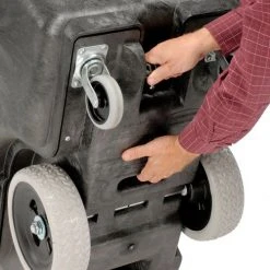 Rubbermaid® Standard Duty Structural Foam Plastic Tilt Truck,1/2 Cu. Yd. Cap,450 Lbs. Cap,Black -Cheap Trash & Recycling Store 241394 03