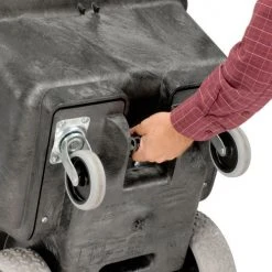 Rubbermaid® Standard Duty Structural Foam Plastic Tilt Truck,1/2 Cu. Yd. Cap,450 Lbs. Cap,Black -Cheap Trash & Recycling Store 241394 15