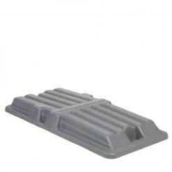 Global Industrial Lid for 1 Cu. Yd. Plastic Recycling Tilt Truck, Gray