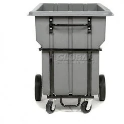 Global Industrial Heavy Duty Plastic Tilt Truck, 1 Cu. Yd. Cap,1250 Lbs. Cap, Gray 37 Global Industrial Heavy Duty Plastic Tilt Truck, 1 Cu. Yd. Cap,1250 Lbs. Cap, Gray -Cheap Trash & Recycling Store 242088 10