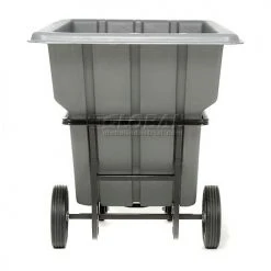 Global Industrial Heavy Duty Plastic Tilt Truck, 1 Cu. Yd. Cap,1250 Lbs. Cap, Gray 38 Global Industrial Heavy Duty Plastic Tilt Truck, 1 Cu. Yd. Cap,1250 Lbs. Cap, Gray -Cheap Trash & Recycling Store 242088 11