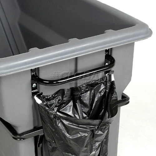 Global Industrial Heavy Duty Plastic Tilt Truck, 1 Cu. Yd. Cap,1250 Lbs. Cap, Gray 11 Global Industrial Heavy Duty Plastic Tilt Truck, 1 Cu. Yd. Cap,1250 Lbs. Cap, Gray - Image 11