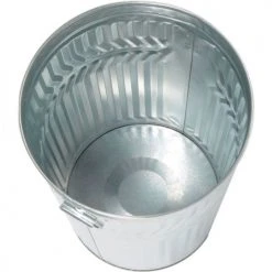 Witt Industries Outdoor Galvanized Steel Corrosion Resistant Trash Can, 20 Gallon, Silver -Cheap Trash & Recycling Store 260580 02