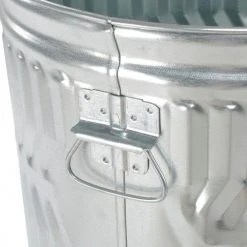 Witt Industries Outdoor Galvanized Steel Corrosion Resistant Trash Can, 20 Gallon, Silver -Cheap Trash & Recycling Store 260580 03