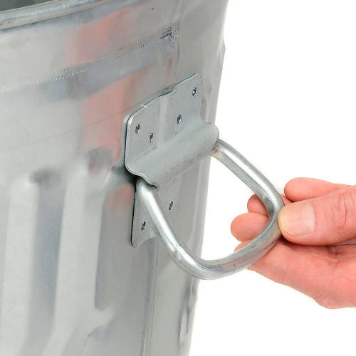 Witt Industries Heavy Duty Outdoor Galvanized Steel Corrosion Resistant Trash Can, 32 Gal, Silver 5 Witt Industries Heavy Duty Outdoor Galvanized Steel Corrosion Resistant Trash Can, 32 Gal, Silver - Image 5