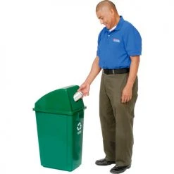 Global Industrial™ Recycling Bottle & Can Lid, Green -Cheap Trash & Recycling Store 260592GN 05