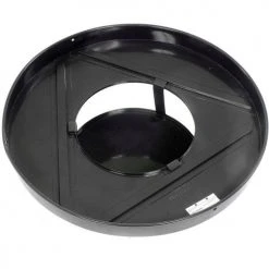 Global Industrial™ Outdoor Slatted Steel Trash Can With Rain Bonnet Lid, 36 Gallon, Black -Cheap Trash & Recycling Store 260804BK 12