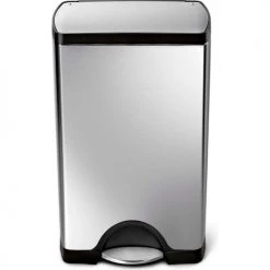simplehuman® Rectangular Step Can - 13 Gallon Brushed SS
