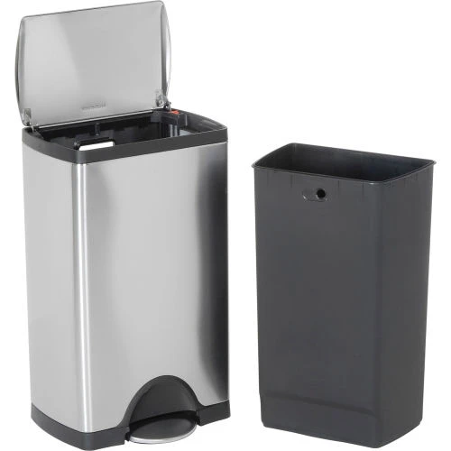 simplehuman® Rectangular Step Can - 13 Gallon Brushed SS 3 simplehuman® Rectangular Step Can - 13 Gallon Brushed SS - Image 3