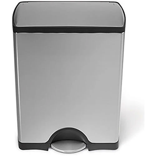 simplehuman® Rectangular Step Can - 13 Gallon Brushed SS 2 simplehuman® Rectangular Step Can - 13 Gallon Brushed SS - Image 2