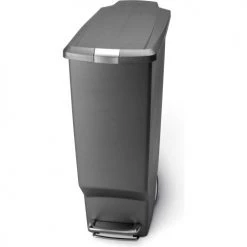 simplehuman® Slim Plastic Step Can - 10-1/2 Gallon Gray