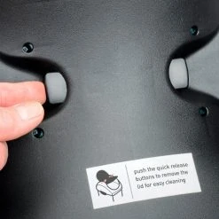 simplehuman® Plastic Swing Lid Can - 16 Gallon Black 15 simplehuman® Plastic Swing Lid Can - 16 Gallon Black -Cheap Trash & Recycling Store 261024BK 04