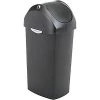 simplehuman® Plastic Swing Lid Can - 16 Gallon Black