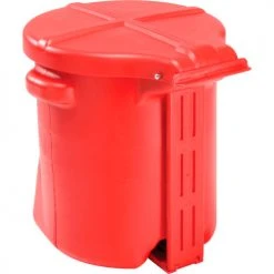 Eagle Mfg Eagle 14 Gallon Safety Poly Biohazardous Waste Can, Red - 947BIO -Cheap Trash & Recycling Store 261106 03