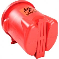 Eagle Mfg Eagle 14 Gallon Safety Poly Biohazardous Waste Can, Red - 947BIO -Cheap Trash & Recycling Store 261106 06