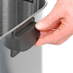 Simplehuman® Stainless Steel Slim Oval Open Top Trash Can, 13 Gallon -Cheap Trash & Recycling Store 261342SS 07