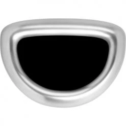 Simplehuman® Stainless Steel Semi-Round Open Top Trash Can, 16 Gallon -Cheap Trash & Recycling Store 261343SS 3