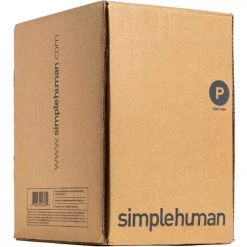 simplehuman® Trash Can Liner Code P - 16 Gallon, 23.6 X 31.5, 1.18 Mil, White, Pack of 200