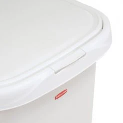 Rubbermaid® Liner Lock Spring Top Wastebasket 5l58 52 Qt, White 28 Rubbermaid® Liner Lock Spring Top Wastebasket 5l58 52 Qt, White -Cheap Trash & Recycling Store 261587WH 10